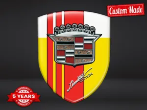 Cadillac Pegatinas Resina Estilo Drift Insignias Cúpula Premium ST
